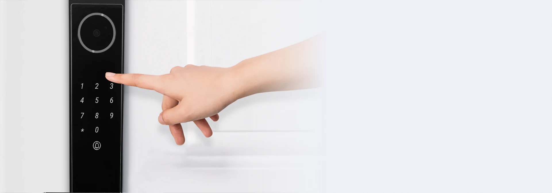 Smart door locks with NFC card access, offering a modern and secure alternative to traditional keys.