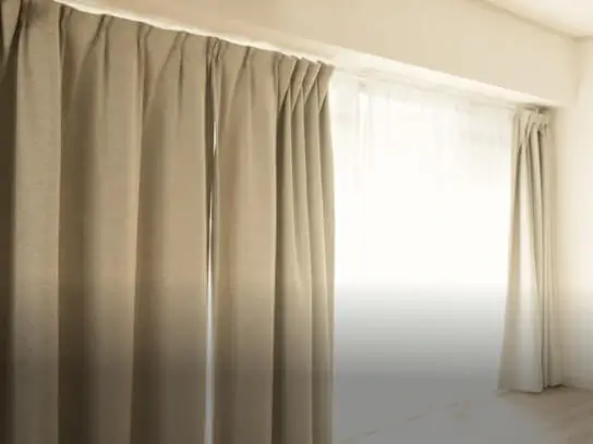 Smart curtains with American pleat style.