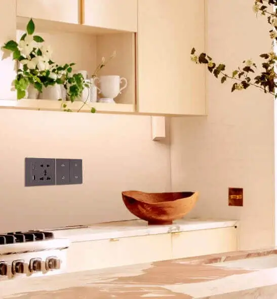 Upgrade your kitchen with smart switch automation for lighting and control.